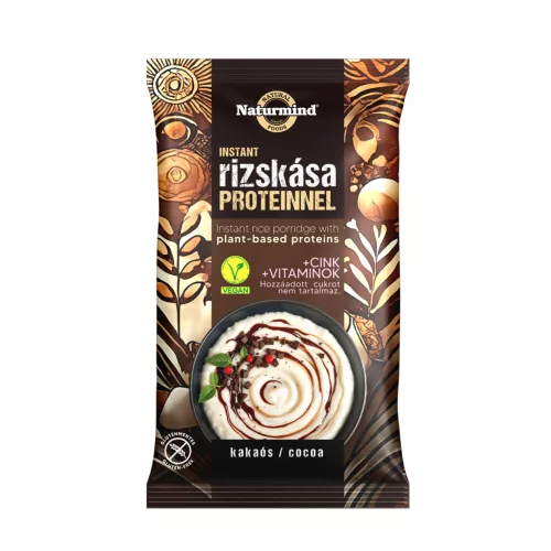 Naturmind proteines gluténmentes instant rizskása kakaós 44 g