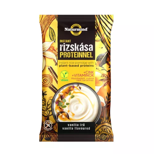 Naturmind proteines gluténmentes instant rizskása vanília 44 g