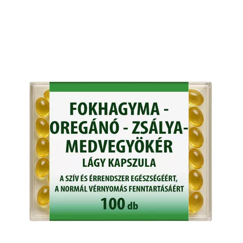 Dr. Chen fokhagyma-oregano-zsálya medvegyökér kapszula 100 db