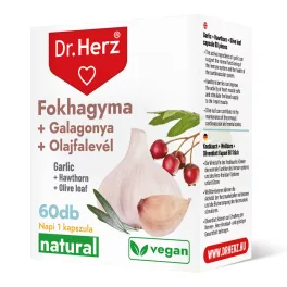 Dr. Herz fokhagyma + galagonya + olajfalevél kapszula 60 db