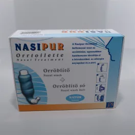   Nasipur orröblítő készülék + orröblítő só 30db 1 db