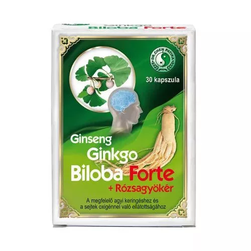 Dr. Chen ginseng ginkgo b. forte + rózsagyökér kapszula 30 db