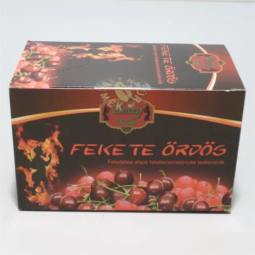 Boszy fekete ördög feketecseresznyés filteres fekete teakeverék 20x2g 40 g