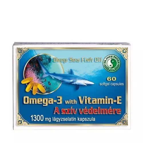 Dr. Chen omega-3 + e-vitamin kapszula 1300mg 60 db