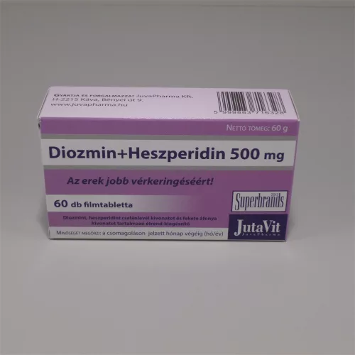 Jutavit diozmin + heszperidin tabletta 500mg 60 db