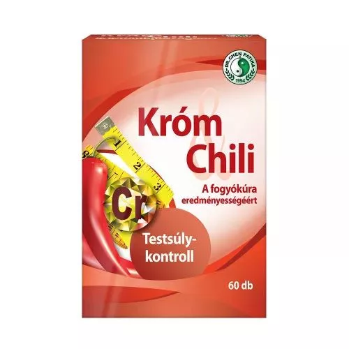 Dr. Chen króm és chili kapszula a fogyókúra eredményességéért 60 db