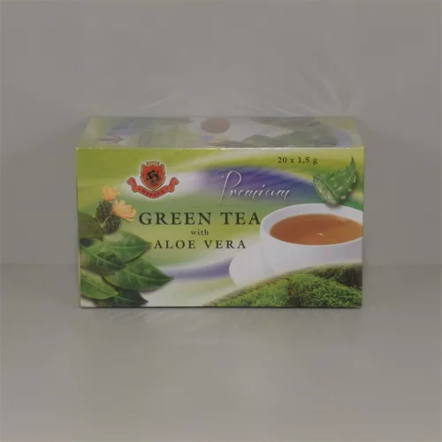 Herbex prémium tea zöldtea aloe verával 20x1,5g 30 g