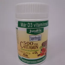  Jutavit c-vitamin 500 mg + d3 + csipkebogyó kivonattal 45 db