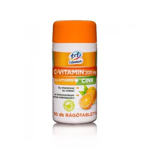 1x1 C-200 mg D3 cink rágótabletta 90 db