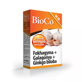 Bioco fokhagyma + galagonya + gingko biloba tabletta 60 db