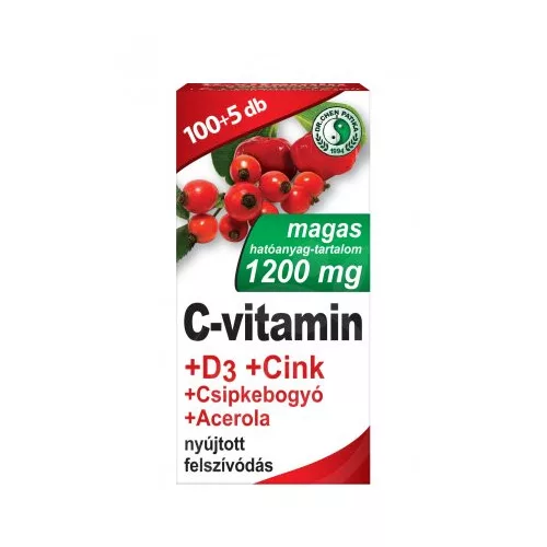 Dr. Chen c-vitamin 1200mg + d3 + cink + acerola + csipkebogyó tablett 105 db