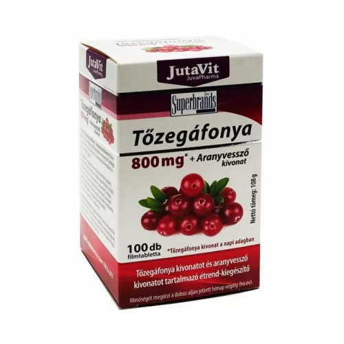 Jutavit tőzegáfonya + aranyvessző kivonat tabletta 100 db
