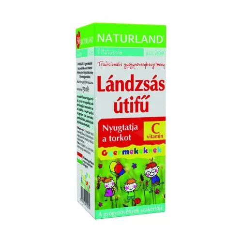 Naturland lándzsás útifű + c-vitamin gyerek szirup 150 ml
