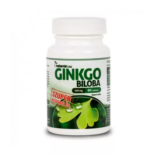 Netamin ginkgo biloba 300mg szuper kiszerelés 60 db
