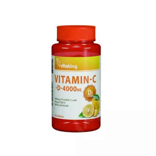 Vitaking vitaminc-1000 + d-4000ne tabletta 90 db