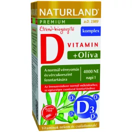 Naturland olivalevél + D-vitamin 4000NE kapszula 60 db