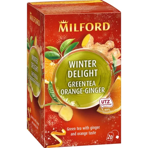 Milford winter delight zöld tea gyömbér-narancs 20x1,75g 35 g