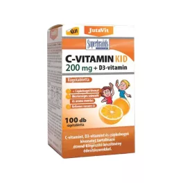 Jutavit c-vitamin kid 200 mg + d3 rágótabletta 100 db