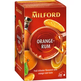 Milford narancs-rum ízű gyümölcstea 20x2,5g 50 g
