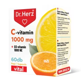  Dr. Herz c-vitamin 1000 mg + d3-vitamin 1000 ne kapszula 60 db