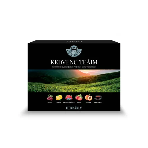 Herbária kedvenc teáim fekete tea válogatás 6x5 db