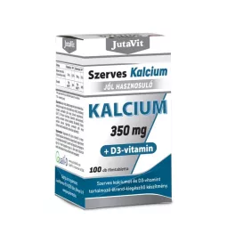 Jutavit szerves kalcium 350mg + d3 vitamin tabletta 100 db