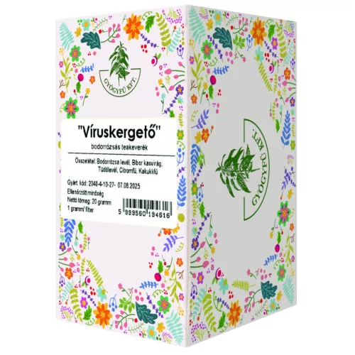 Gyógyfű víruskergető bodorrózsás teakeverék 50 g
