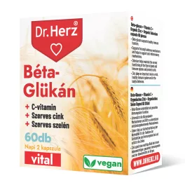   Dr. Herz béta-glükán + szerves cink, szelén + c-vitamin vegán kapszula 60 db