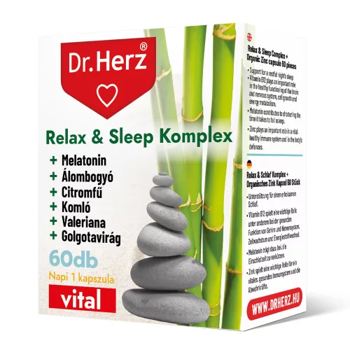 Dr. Herz relax and sleep komplex kapszula 60 db
