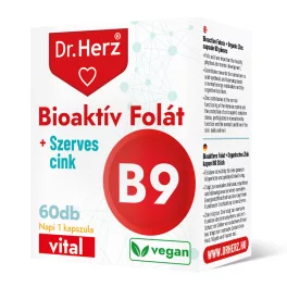Dr. Herz bioaktív folát + szerves cink kapszula 60 db