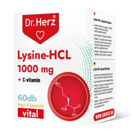 Dr. Herz lysine-hcl + c-vitamin kapszula 60 db