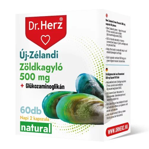 Dr. Herz zöldkagyló kivonat 500 mg kapszula 60 db