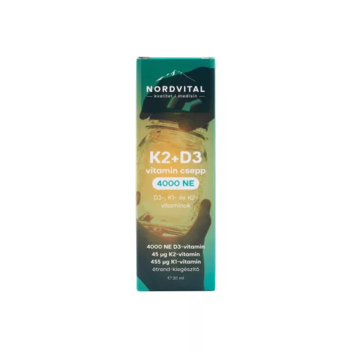 Nordvital d3 + k2-vitamin csepp 60adag 30 ml