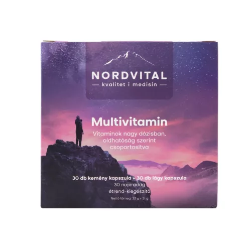 Nordvital multivitamin 30 + 30db kapszula 60 db
