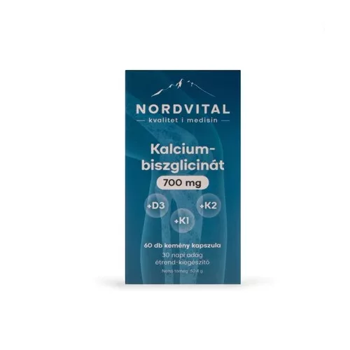 Nordvital kalcium-biszglicinát 75mg kapszula 60 db