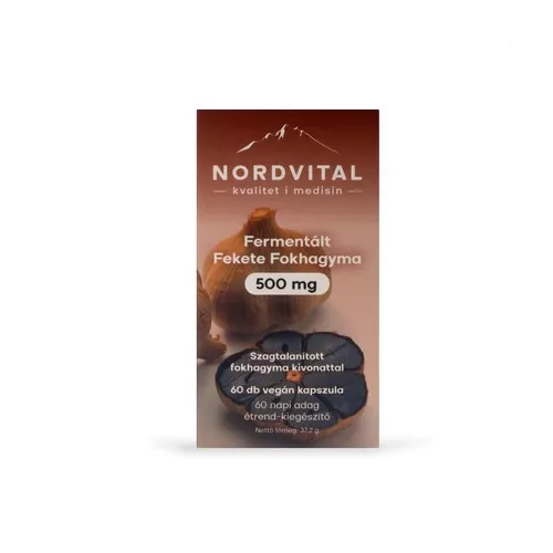 Nordvital fermentált fekete fokhagyma kapszula 60 db