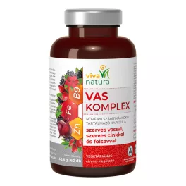   Viva natura vas komplex szerves vassal, cinkkel és folsavval kapszula 60 db