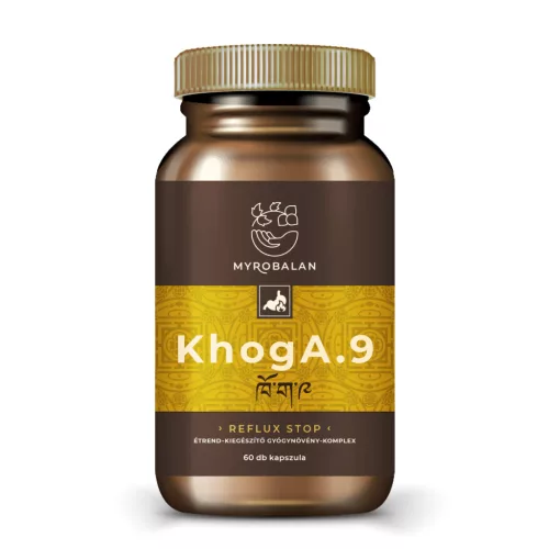 Myrobalan KhogA.9 gyomorégés, reflux elleni gyógynövény-komplex vegán kapszula 60 db