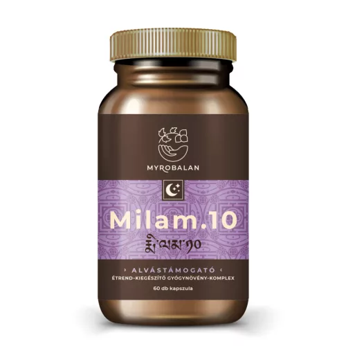 Myrobalan Milam.10 pihentető alvás gyógynövény-komplex vegán kapszula 60 db