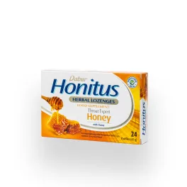   Dabur honitus honey méz ízű gyógynövényes szopogató tabletta 24 db