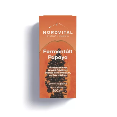 Nordvital fermentált papaya koncentrátum + noni 500 ml