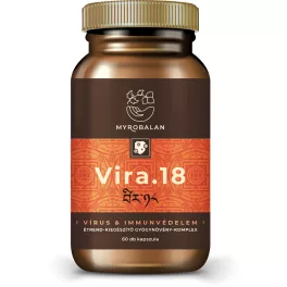   Myrobalan Vira.18 immunerősítő és vírusvédelem gyógynövény-komplex vegán kapszula 60 db