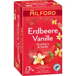 Milford eper-vanília ízű gyümölcstea 20x2g 40 g