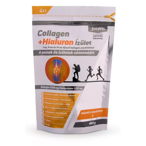 Jutavit collagen + hialuron ízület narancs-grapefruit kollagén por 400 g