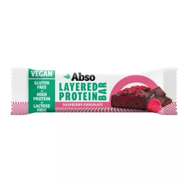   Absorice layered protein bar málnás-csokoládés ízű vegán fehérjeszelet 50 g