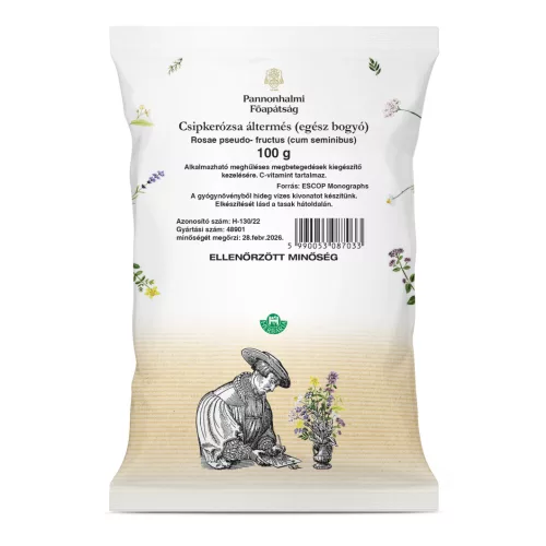Pannonhalmi csipkerózsa áltermés (egész bogyó) tea 100 g