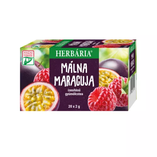 Herbária málna maracuja ízesítésű gyümölcstea 20x2g 40 g