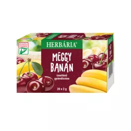   Herbária meggy banán ízesítésű gyümölcstea 20x2g 40 g