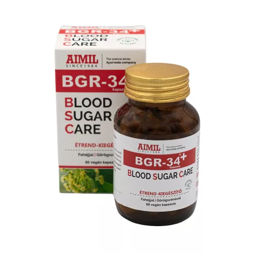 Aimil bgr-34® + blood sugar care étrend-kiegészítő kapszula fahéjjal és görögszénával 60 db