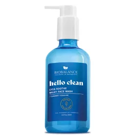   Biobalance hello clean nyugtató tejes arclemosó gél cica kivonattal száraz, normál és érzékeny bőrre 250 ml